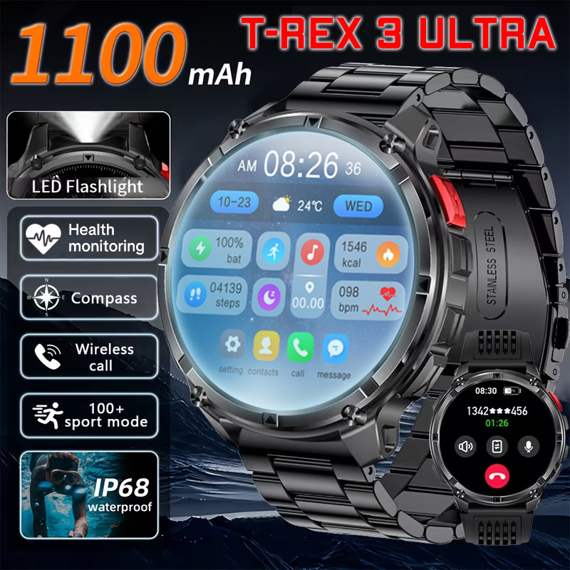 Nuevo reloj inteligente T-Rex3 - Compass Lensatic reseña y precio